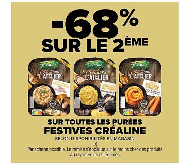 les purées festives créaline
