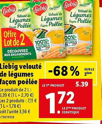 liebig velouté de légumes façon poêlée