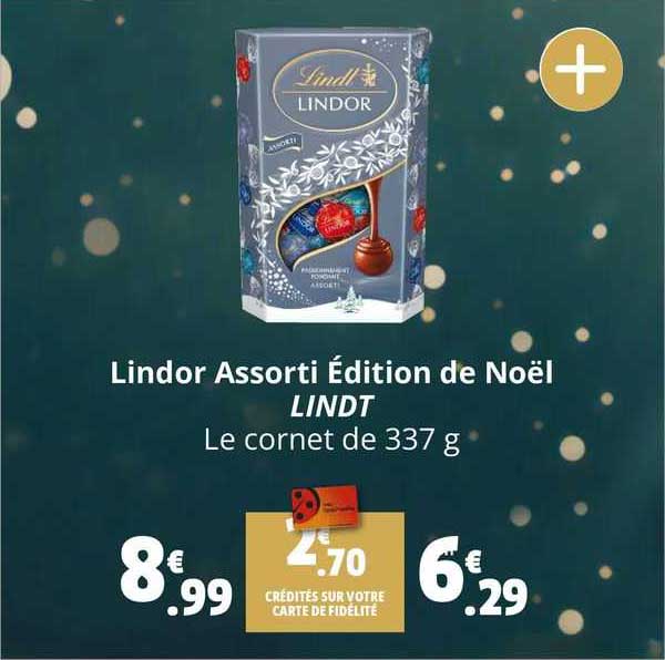 lindor assorti édition de noël lindt