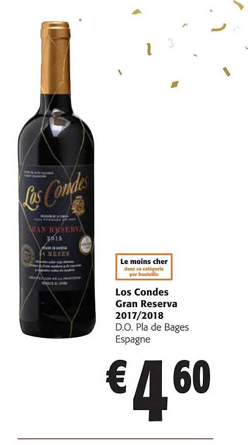 los condes gran reserva 2017/2018 d.o. pla de bages espagne