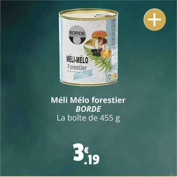 méli mélo forestier borde