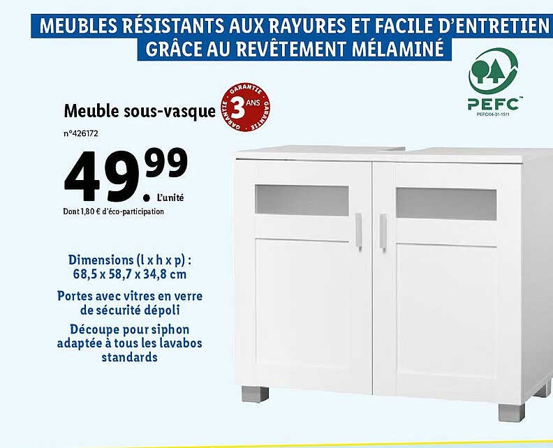 meuble sous-vasque
