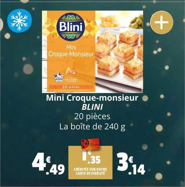 mini croque-monsieur blini