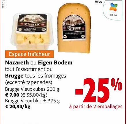nazareth ou eigen bodem ou brugge fromage