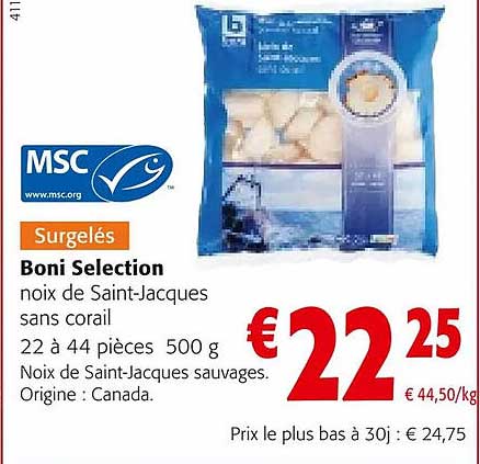 noix de saint-jacques sans corail boni selection