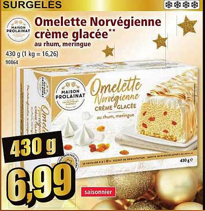 omelette norvégienne crème glacée