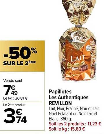 papillotes les authentiques révillon