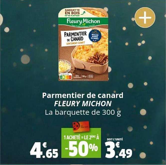 parmentier de canard fleury michon