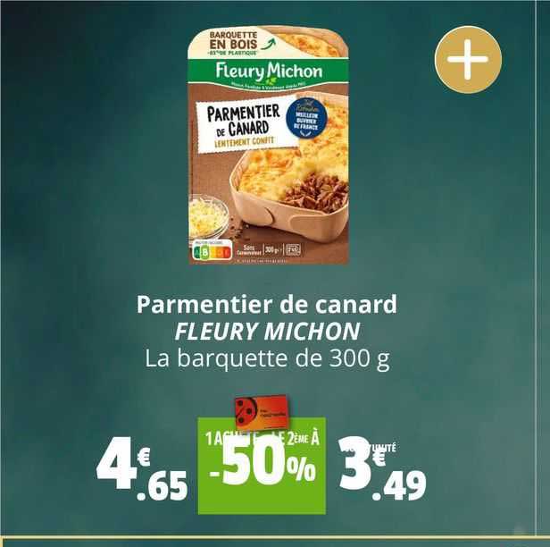 parmentier de canard fleury michon