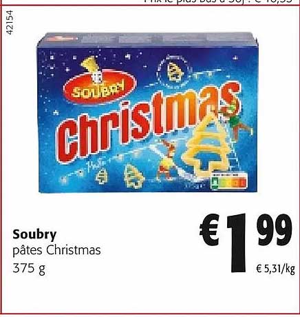 pâtes christmas soubry