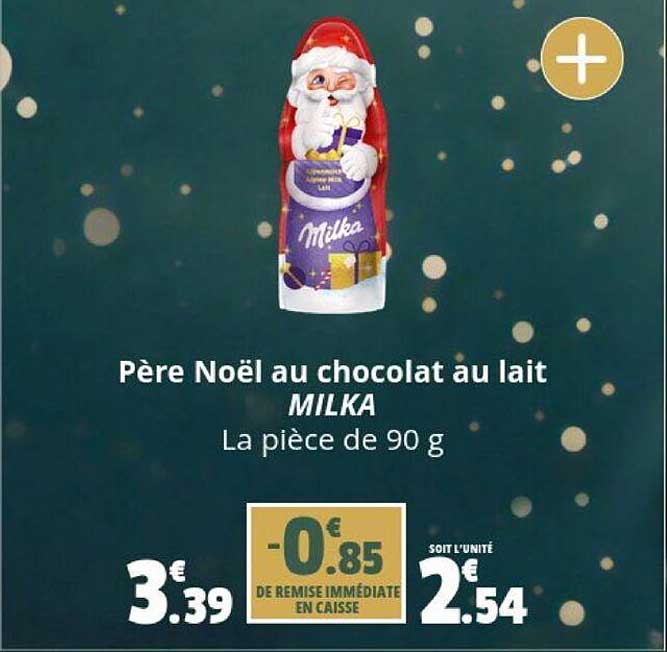 Père Noël Au Chocolat Au Lait Milka