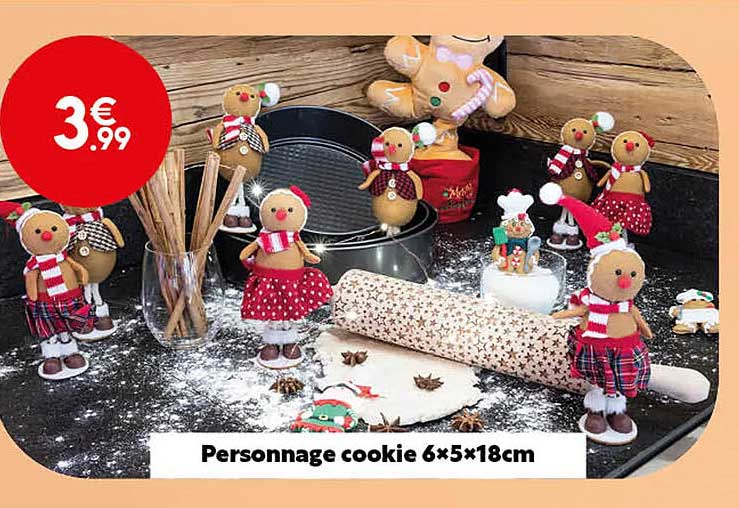 personnage cookie 6 x 5 x 18 cm