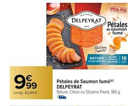 Pétales De Saumon Fumé Delpeyrat