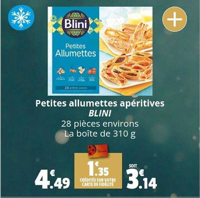 petites allumettes apéritives blini