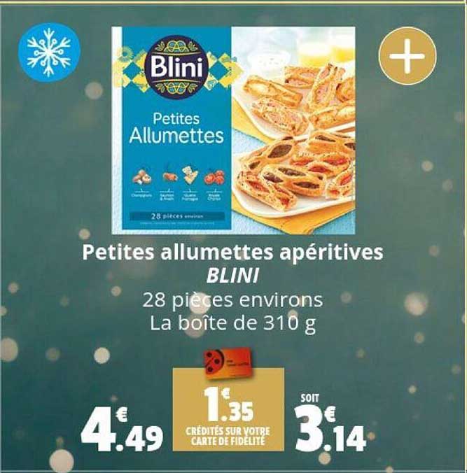 petites allumettes apéritives blini
