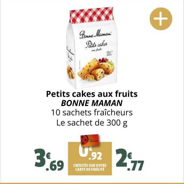 petits cakes aux fruits bonne maman