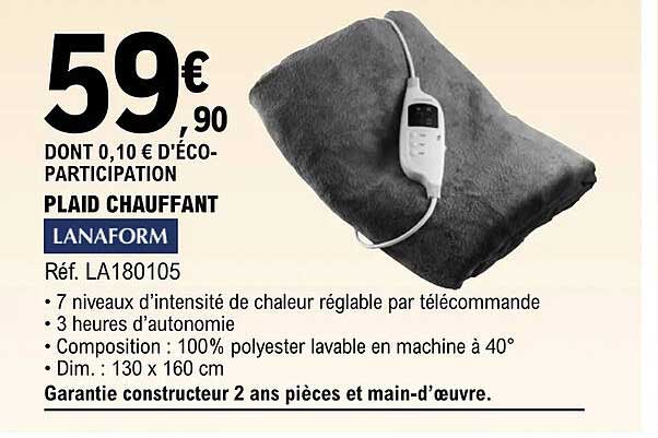 Plaid Chauffant Lanaform