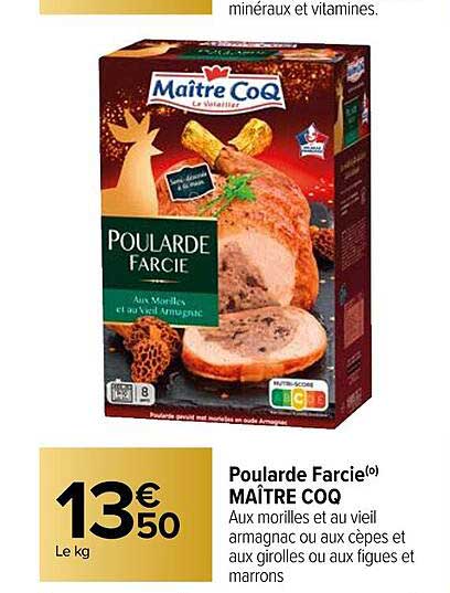 poularde farcie maître coq