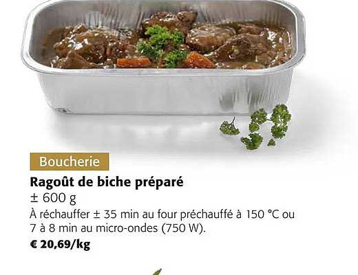 Ragoût De Biche Préparé