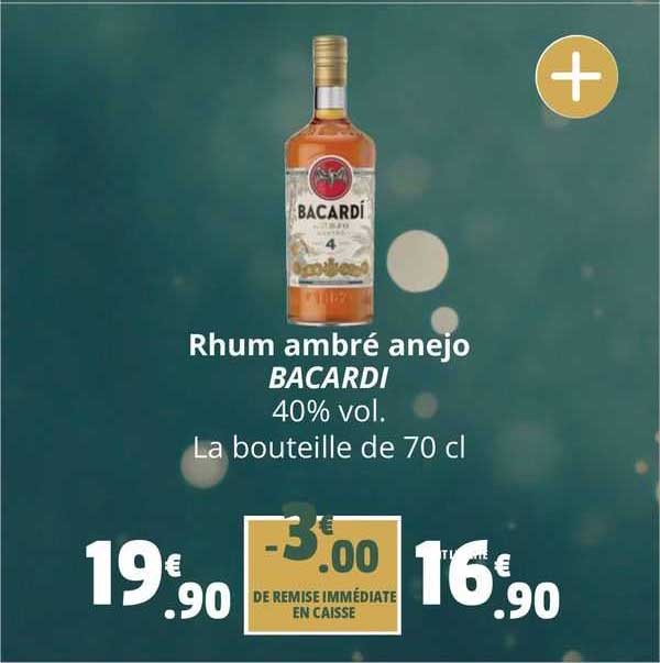 rhum ambré anejo bacardi