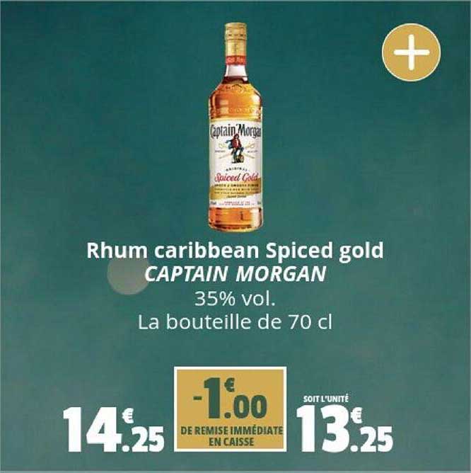 rhum caribbean spiced gold captain morgan