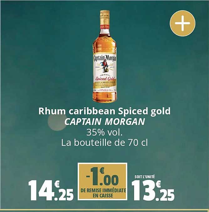 rhum caribbean spiced gold captain morgan