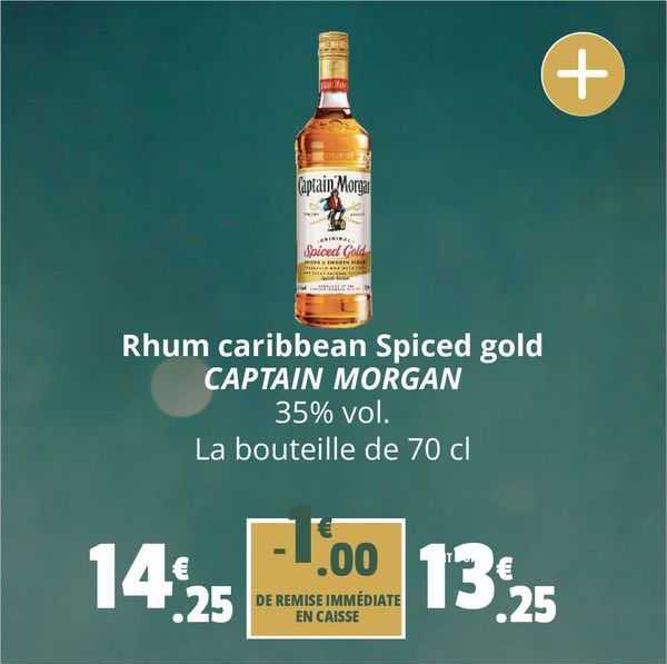 rhum caribbean spiced gold captain morgan