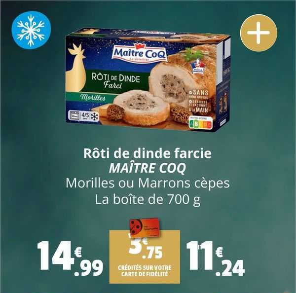 Rôti De Dinde Farcie Maître Coq