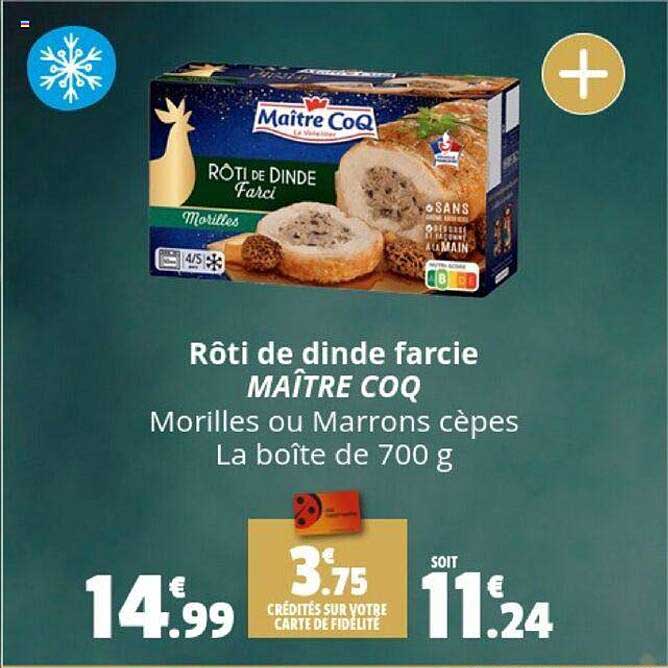 rôti de dinde farcie maître coq