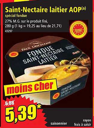 saint-nectaire laitier aop spécial fondue