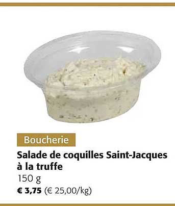 salade de coquilles saint-jacques à la truffe