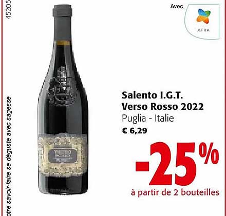 salento i.g.t. verso rosso 2022 puglia - italie