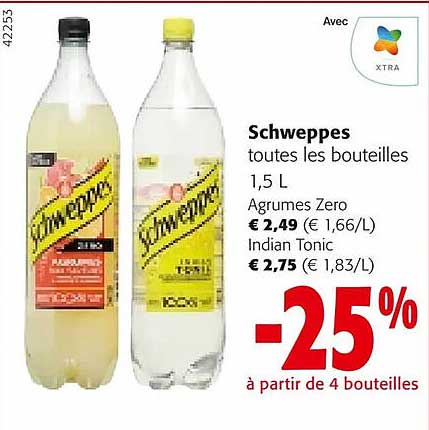 schweppes agrumes zero, indian tonic