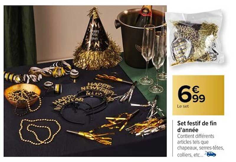 set festif de fin d'année