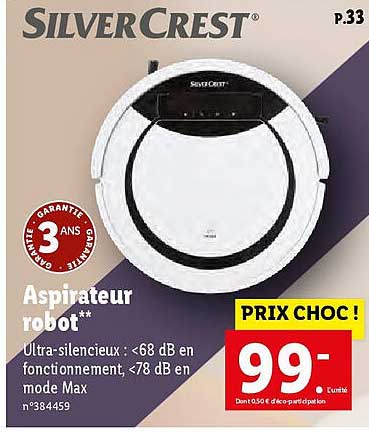 silvercrest aspirateur robo