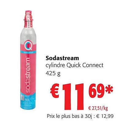 sodastream cylindre quick connect