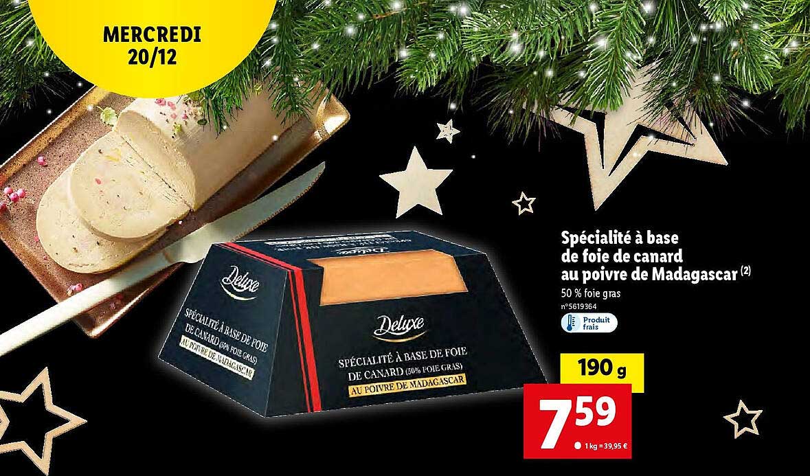 Spécialité à Base De Foie De Canard Au Poivre De Madagascar