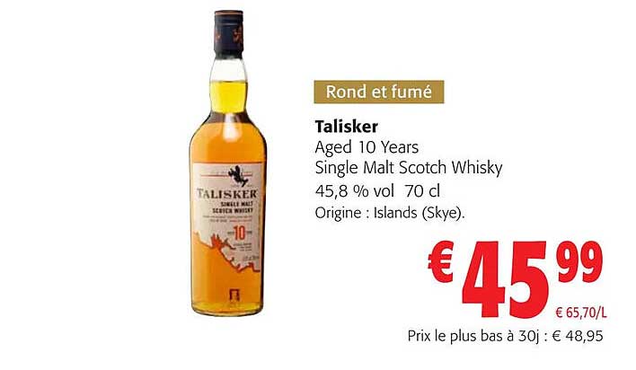 talisker aged 10 years single malt scotch whisky