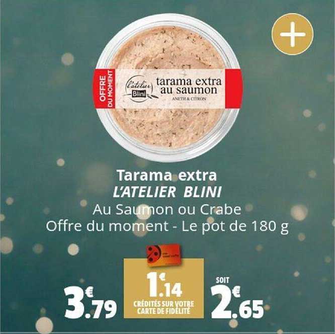 tarama extra l'atelier blini