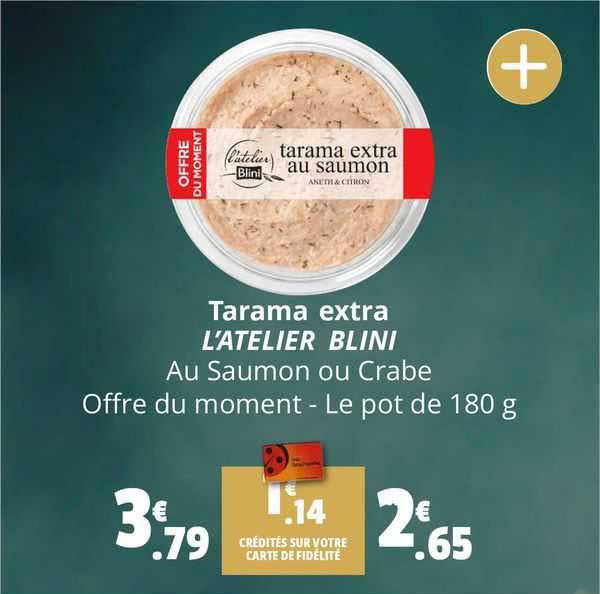 tarama extra l'atelier blini