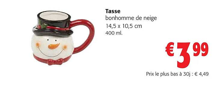 tasse bonhomme de neige