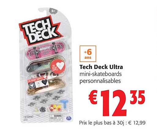 tech deck ultra mini-skateboards personnalisables