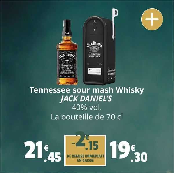 tennessee sour mash whisky jack daniel's