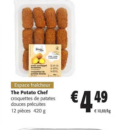 the potato chef croquettes de patates douces précuites