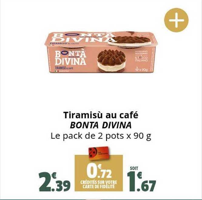 tiramisù au café bonta divina
