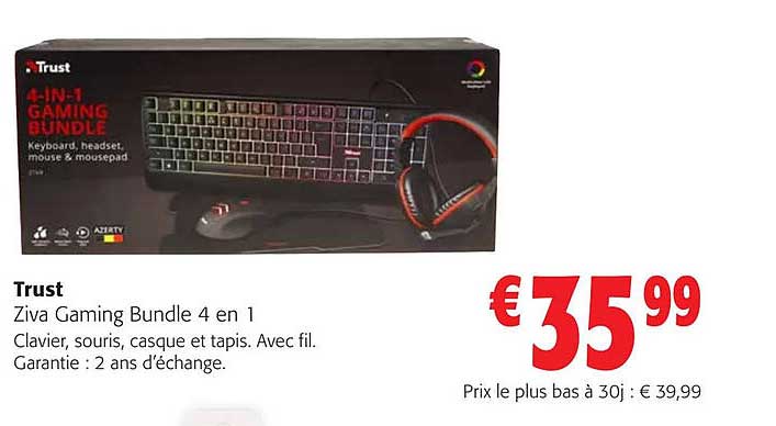 trust ziva gaming bundle 4 en 1