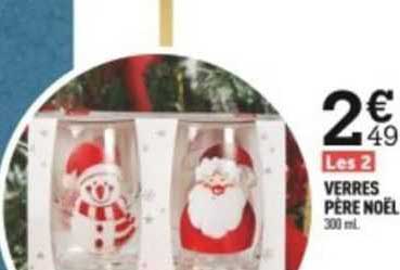 verres père noël