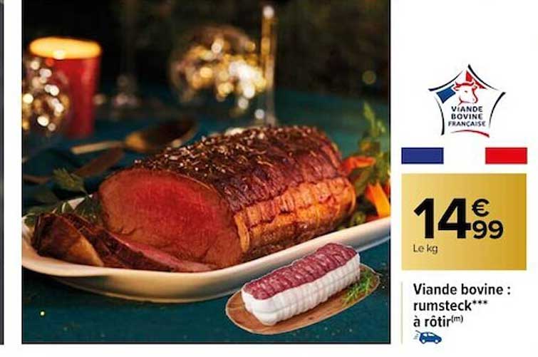 viande bovine : rumsteck***à rôtir