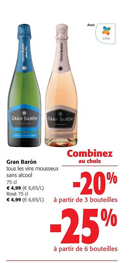 vins mousseux sans alcool gran barón