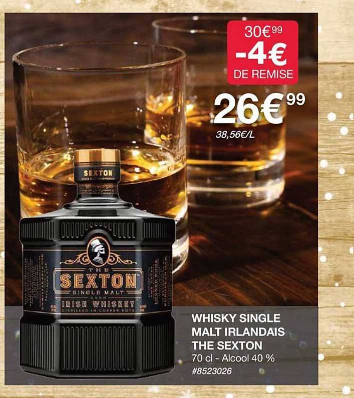 whisky single malt irlandais the sexton
